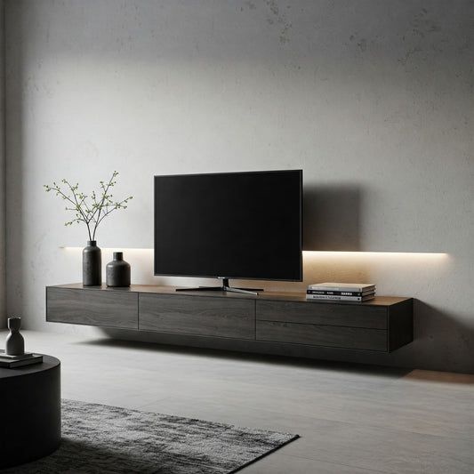 Horizon Floating Entertainment Unit | Custom-Made Modern TV Stand | Space-Saving Desig